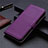 Custodia Portafoglio In Pelle Cover con Supporto L03 per Oppo A33 Viola