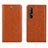 Custodia Portafoglio In Pelle Cover con Supporto L03 per Oppo Find X2 Neo Arancione
