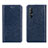 Custodia Portafoglio In Pelle Cover con Supporto L03 per Oppo Find X2 Neo Blu