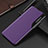 Custodia Portafoglio In Pelle Cover con Supporto L03 per Oppo Find X5 Pro 5G Viola