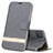 Custodia Portafoglio In Pelle Cover con Supporto L03 per Oppo Reno4 Z 5G Grigio