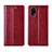 Custodia Portafoglio In Pelle Cover con Supporto L03 per Realme V15 5G Rosso Rosa