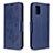 Custodia Portafoglio In Pelle Cover con Supporto L03 per Samsung Galaxy A31 Blu