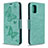 Custodia Portafoglio In Pelle Cover con Supporto L03 per Samsung Galaxy A31 Verde