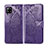 Custodia Portafoglio In Pelle Cover con Supporto L03 per Samsung Galaxy A42 5G Viola