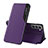 Custodia Portafoglio In Pelle Cover con Supporto L03 per Samsung Galaxy S24 5G Viola