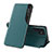 Custodia Portafoglio In Pelle Cover con Supporto L03 per Samsung Galaxy S24 Ultra 5G Verde