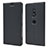 Custodia Portafoglio In Pelle Cover con Supporto L03 per Sony Xperia XZ2 Nero