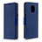 Custodia Portafoglio In Pelle Cover con Supporto L03 per Xiaomi Poco M2 Pro Blu