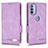 Custodia Portafoglio In Pelle Cover con Supporto L03Z per Motorola Moto G31 Viola