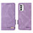 Custodia Portafoglio In Pelle Cover con Supporto L03Z per Motorola Moto G52j 5G Viola