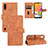 Custodia Portafoglio In Pelle Cover con Supporto L03Z per Samsung Galaxy A01 SM-A015 Marrone