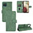 Custodia Portafoglio In Pelle Cover con Supporto L03Z per Samsung Galaxy A12 5G Verde