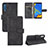 Custodia Portafoglio In Pelle Cover con Supporto L03Z per Samsung Galaxy A7 (2018) A750 Nero