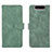 Custodia Portafoglio In Pelle Cover con Supporto L03Z per Samsung Galaxy A80 Verde