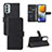 Custodia Portafoglio In Pelle Cover con Supporto L03Z per Samsung Galaxy M23 5G Nero