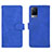 Custodia Portafoglio In Pelle Cover con Supporto L03Z per Vivo V21 5G Blu