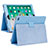 Custodia Portafoglio In Pelle Cover con Supporto L04 per Apple iPad 10.2 (2019) Azzurro