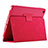 Custodia Portafoglio In Pelle Cover con Supporto L04 per Apple iPad 10.2 (2021) Rosso