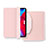 Custodia Portafoglio In Pelle Cover con Supporto L04 per Apple iPad Air 5 10.9 (2022) Rosa