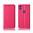 Custodia Portafoglio In Pelle Cover con Supporto L04 per Huawei Honor V10 Lite Rosso