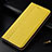 Custodia Portafoglio In Pelle Cover con Supporto L04 per LG V50 ThinQ 5G Giallo