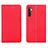 Custodia Portafoglio In Pelle Cover con Supporto L04 per Oppo K5 Rosso