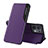 Custodia Portafoglio In Pelle Cover con Supporto L04 per Oppo Reno8 Pro+ Plus 5G Viola