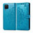 Custodia Portafoglio In Pelle Cover con Supporto L04 per Samsung Galaxy A12 5G Cielo Blu