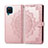 Custodia Portafoglio In Pelle Cover con Supporto L04 per Samsung Galaxy A12 5G Oro Rosa