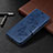 Custodia Portafoglio In Pelle Cover con Supporto L04 per Xiaomi POCO C31 Blu