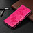 Custodia Portafoglio In Pelle Cover con Supporto L04 per Xiaomi POCO C31 Rosa Caldo