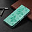 Custodia Portafoglio In Pelle Cover con Supporto L04 per Xiaomi POCO C31 Verde Pastello