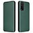 Custodia Portafoglio In Pelle Cover con Supporto L04Z per Huawei Honor 10X Lite Verde