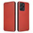 Custodia Portafoglio In Pelle Cover con Supporto L04Z per Huawei Honor X7a Rosso