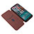 Custodia Portafoglio In Pelle Cover con Supporto L04Z per Nokia C12