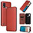 Custodia Portafoglio In Pelle Cover con Supporto L04Z per Nokia G11 Plus