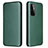 Custodia Portafoglio In Pelle Cover con Supporto L04Z per OnePlus 9 5G Verde