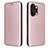 Custodia Portafoglio In Pelle Cover con Supporto L04Z per OnePlus Ace 2V 5G Oro Rosa