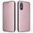 Custodia Portafoglio In Pelle Cover con Supporto L04Z per Realme 10 4G Oro Rosa