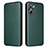 Custodia Portafoglio In Pelle Cover con Supporto L04Z per Realme 10 4G Verde