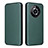 Custodia Portafoglio In Pelle Cover con Supporto L04Z per Realme 11 Pro+ Plus 5G Verde