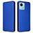 Custodia Portafoglio In Pelle Cover con Supporto L04Z per Realme C30 Blu