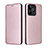 Custodia Portafoglio In Pelle Cover con Supporto L04Z per Realme C51 Oro Rosa