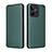 Custodia Portafoglio In Pelle Cover con Supporto L04Z per Realme C51 Verde