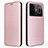 Custodia Portafoglio In Pelle Cover con Supporto L04Z per Realme GT Neo5 240W 5G Oro Rosa