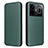 Custodia Portafoglio In Pelle Cover con Supporto L04Z per Realme GT Neo5 240W 5G Verde