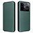 Custodia Portafoglio In Pelle Cover con Supporto L04Z per Realme GT Neo6 5G Verde