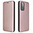 Custodia Portafoglio In Pelle Cover con Supporto L04Z per Samsung Galaxy A72 4G Oro Rosa