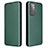 Custodia Portafoglio In Pelle Cover con Supporto L04Z per Samsung Galaxy A72 4G Verde